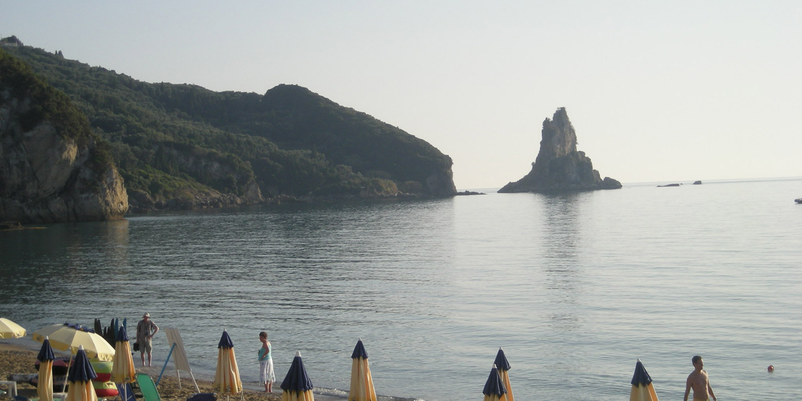 agios gordios beach is great for families